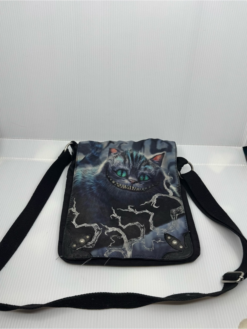 Disney - Alice in Wonderland Cheshire Cat Black Shoulder Crossbody bag